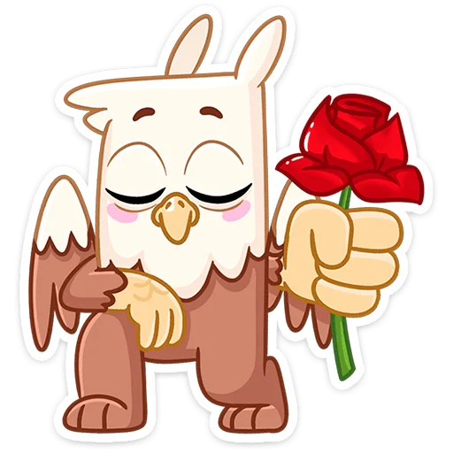 🌹 Стикер «Криспи» для Telegram
