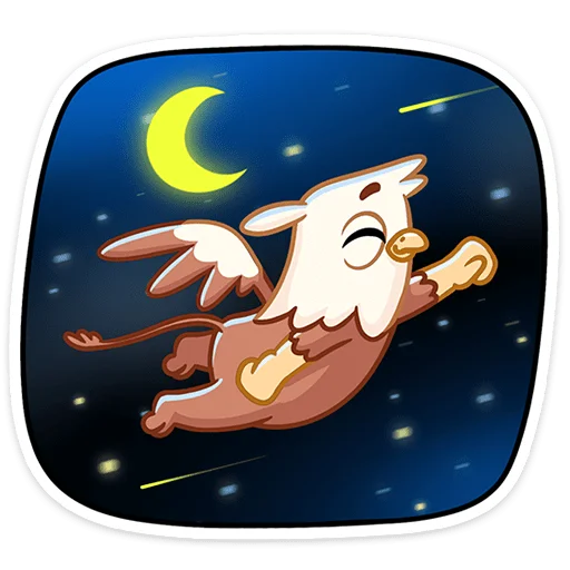 🌌 Стикер «Криспи» для Telegram
