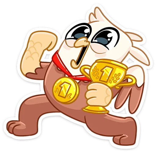 🥇 Стикер «Криспи» для Telegram
