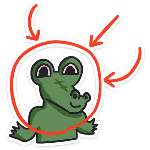 Стикер 4 Кроко