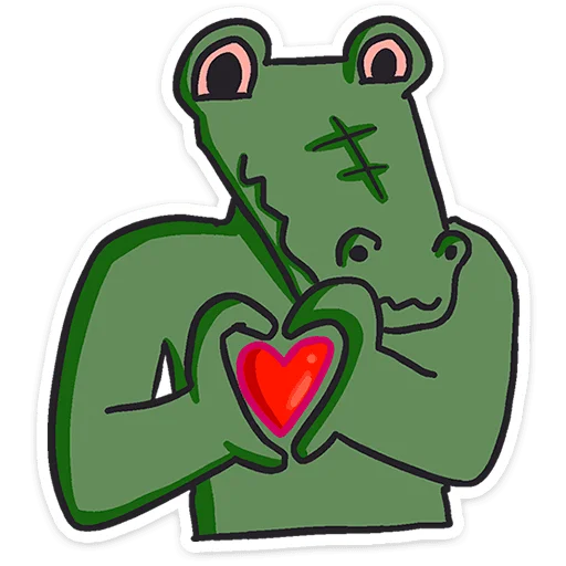 Стикер 19 Кроко