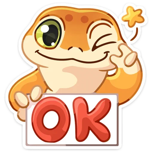 👌 Стикер «Круассанчик • Croissant gecko» для Telegram
