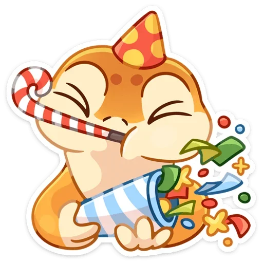 🎉 Стикер «Круассанчик • Croissant gecko» для Telegram