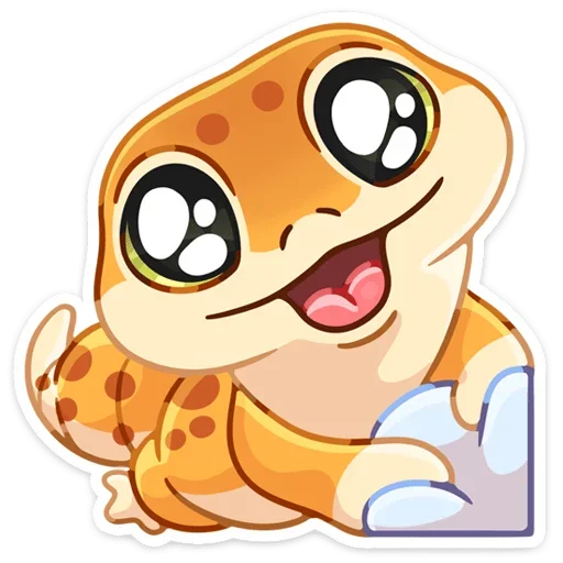 😍 Стикер «Круассанчик • Croissant gecko» для Telegram