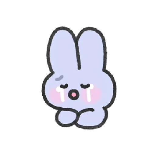 🥳 Стикер «cry кролл !! ୨ ୧» для Telegram