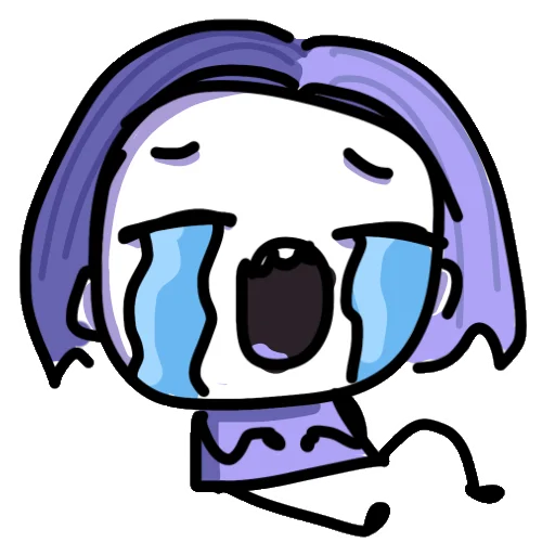 😭 Стикер «кривые ДюДи» для Telegram