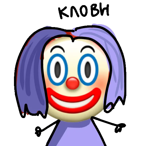 🤡 Стикер «кривые ДюДи» для Telegram