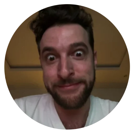 😬 Стикер «круги на полях» для Telegram