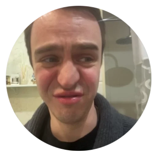🥴 Стикер «круги на полях» для Telegram