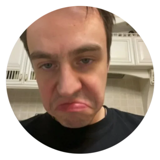 ☹️ Стикер «круги на полях» для Telegram