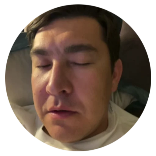 😴 Стикер «круги на полях» для Telegram