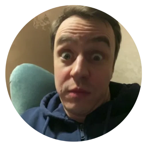 😳 Стикер «круги на полях» для Telegram