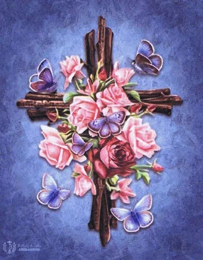 ❤ Стикер «Cross Jesus» для Telegram