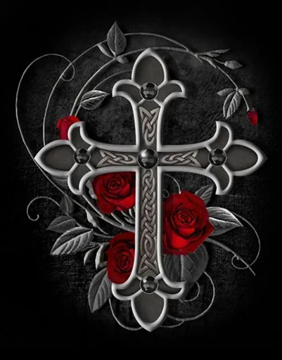 ❤ Стикер «Cross Jesus» для Telegram