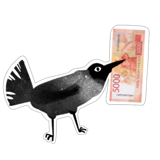 💰 Стикер «Ворона Клара» для Telegram