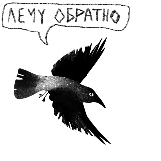 🐦‍⬛ Стикер «Ворона Клара» для Telegram