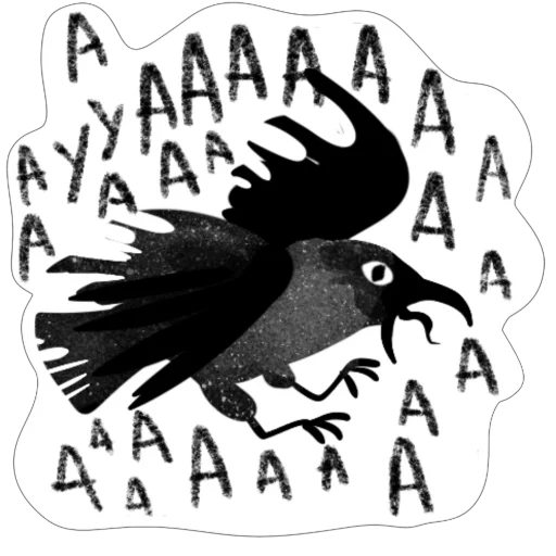 😤 Стикер «Ворона Клара» для Telegram