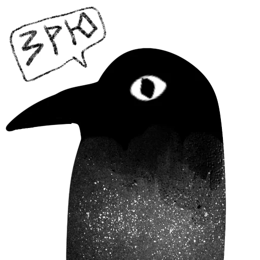 🐦‍⬛ Стикер «Ворона Клара» для Telegram