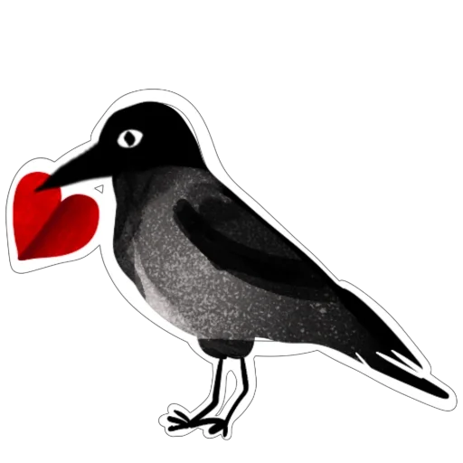 ❤ Стикер «Ворона Клара» для Telegram