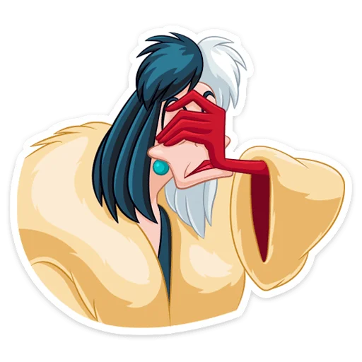 🤦‍♀️ Стикер «Круэлла де Виль» для Telegram