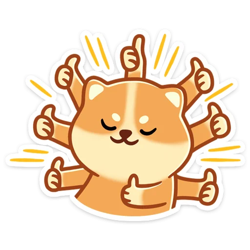 ⭐ Стикер «Мякиш» для Telegram