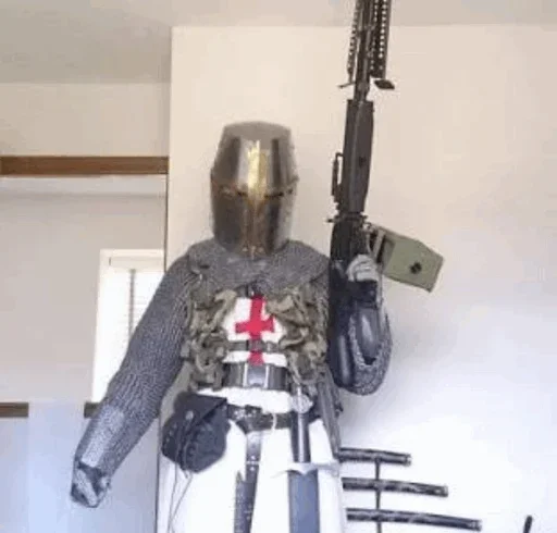 😡 Стикер «Crusader onee chan» для Telegram