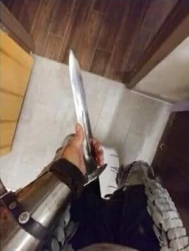 🍆 Стикер «Crusader onee chan» для Telegram
