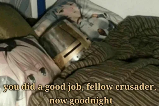😴 Стикер «Crusader onee chan» для Telegram