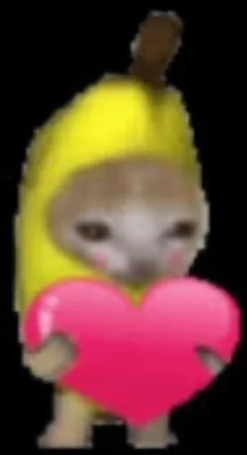 ❤️ Стикер «banana cat» для Telegram