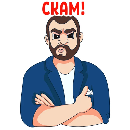 😡 Стикер «cryptelligent» для Telegram