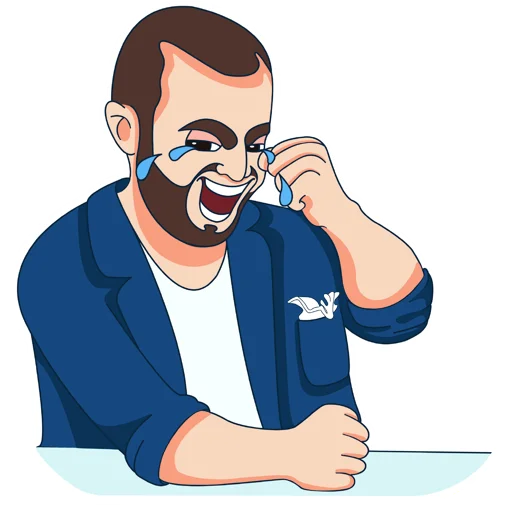 🤣 Стикер «cryptelligent» для Telegram