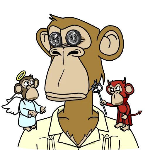 👼 Стикер «Crypto Monkey» для Telegram