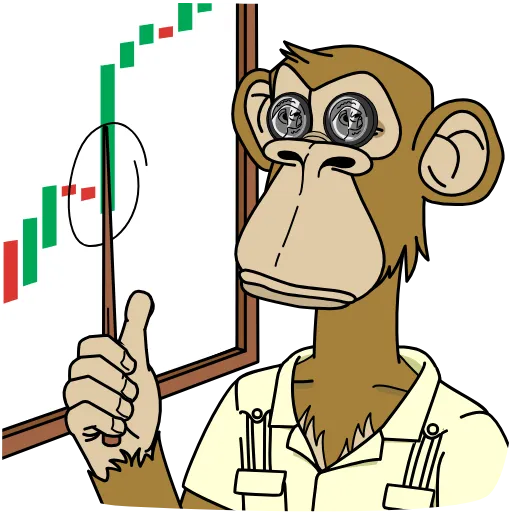 📈 Стикер «Crypto Monkey» для Telegram