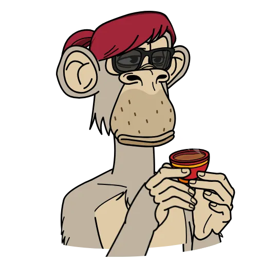 ☕️ Стикер «Crypto Monkey» для Telegram