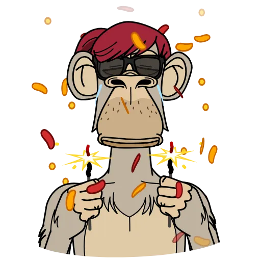 🎊 Стикер «Crypto Monkey» для Telegram