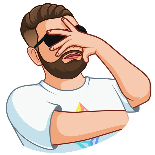 🤦‍♂️ Стикер «Crypto.Snip3r» для Telegram