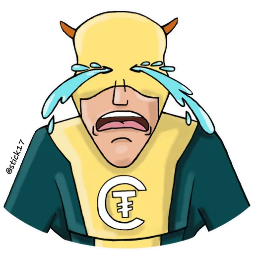 😭 Стикер «Crypto Time Man» для Telegram