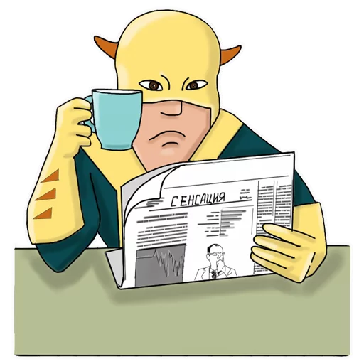 🤓 Стикер «Crypto Time Man» для Telegram