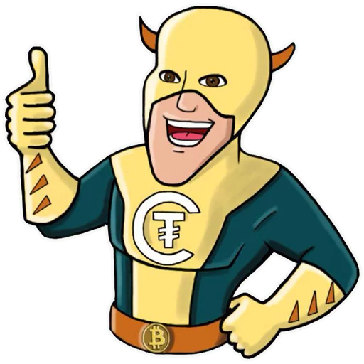 👍 Стикер «Crypto Time Man» для Telegram