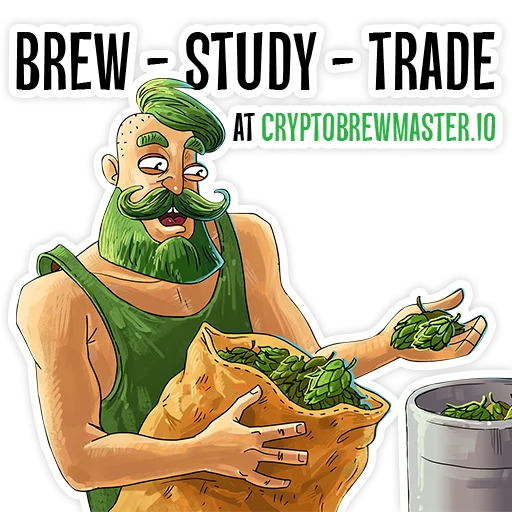 🏭 Стикер «CRYPTOBREWMASTER.IO (en)» для Telegram