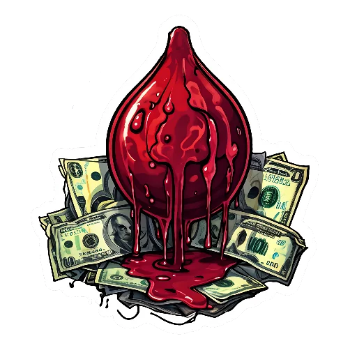 🦇 Стикер «crypto dracula» для Telegram