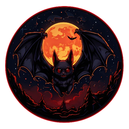 🦇 Стикер «crypto dracula» для Telegram