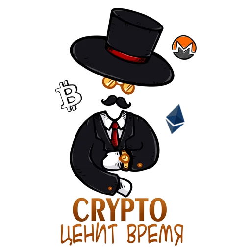 🗣 Стикер «Crypto Gentlemans stickers» для Telegram