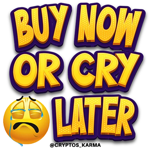 😥 Стикер «cryptos karma» для Telegram