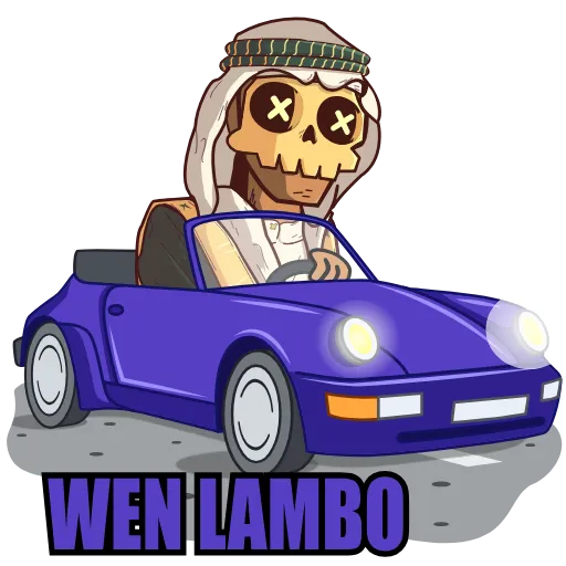 🏎 Стикер «Crypto Wasta» для Telegram