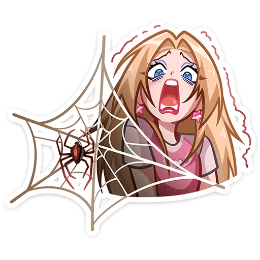 🕸️ Стикер «Кристалл в беде» для Telegram