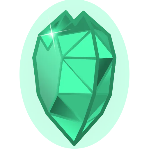 Стикер 9 Crystal Hearts ️‍