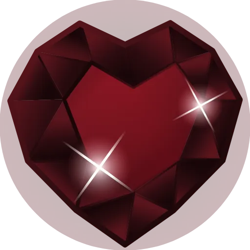 Стикер 30 Crystal Hearts ️‍
