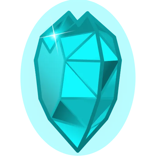 Стикер 10 Crystal Hearts ️‍