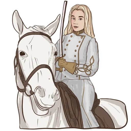 🐴 Стикер «CSA Girl» для Telegram